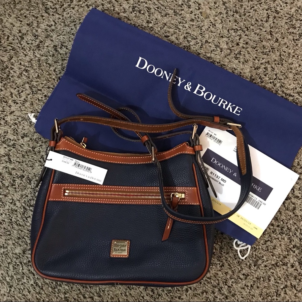 NWT Dooney Bourke Piper Leather Crossbody Bag